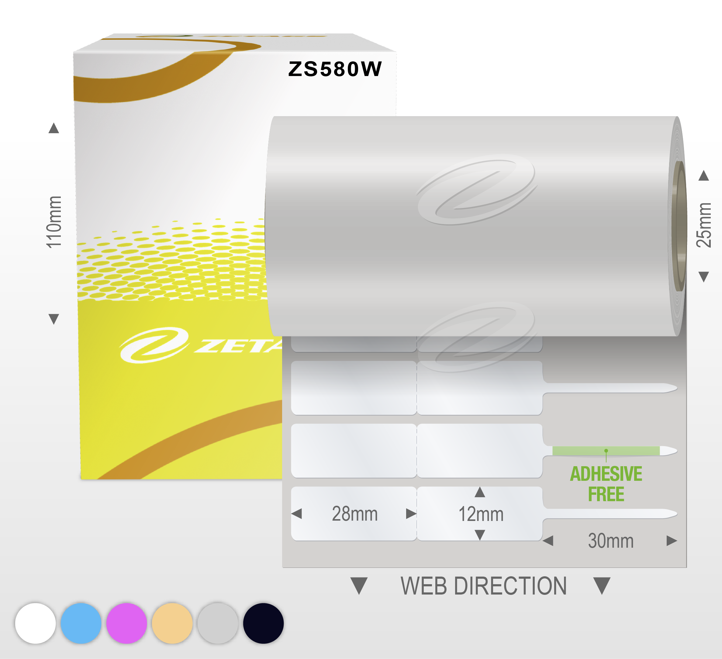 Z580W POLYESTER TAGS - ZETAGS